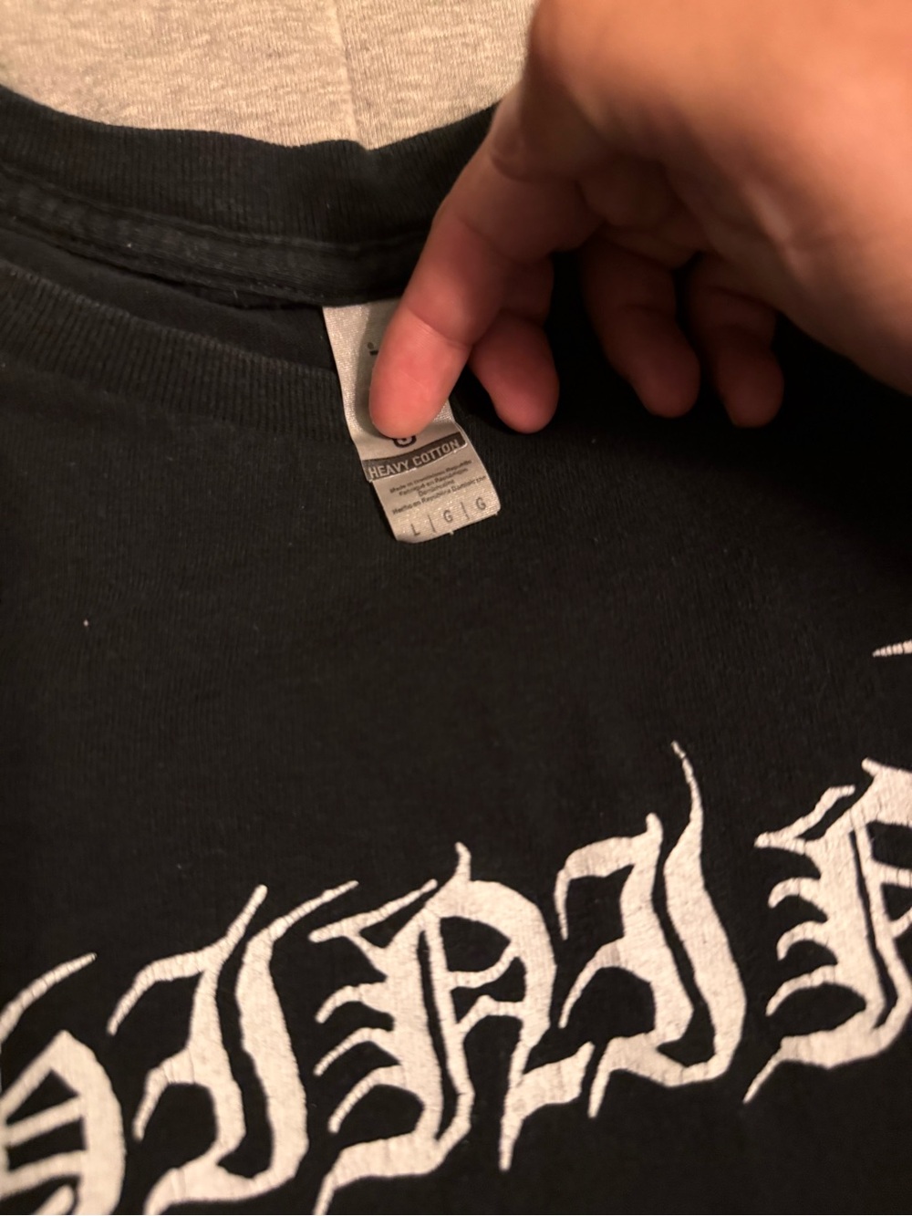 Black Graphic Long Sleeve Shirt - Shining DSBM - Picture 3 of 5